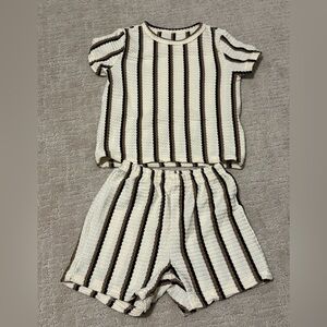 Toddler Boys Matching Set Ribbed Knit 3T